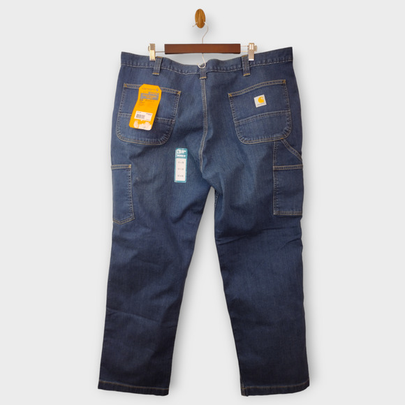 Carhartt Jeans Men 42x30 Blue Rugged Flex Relaxed Fit Utility Straight Leg Pants - Picture 2 of 13